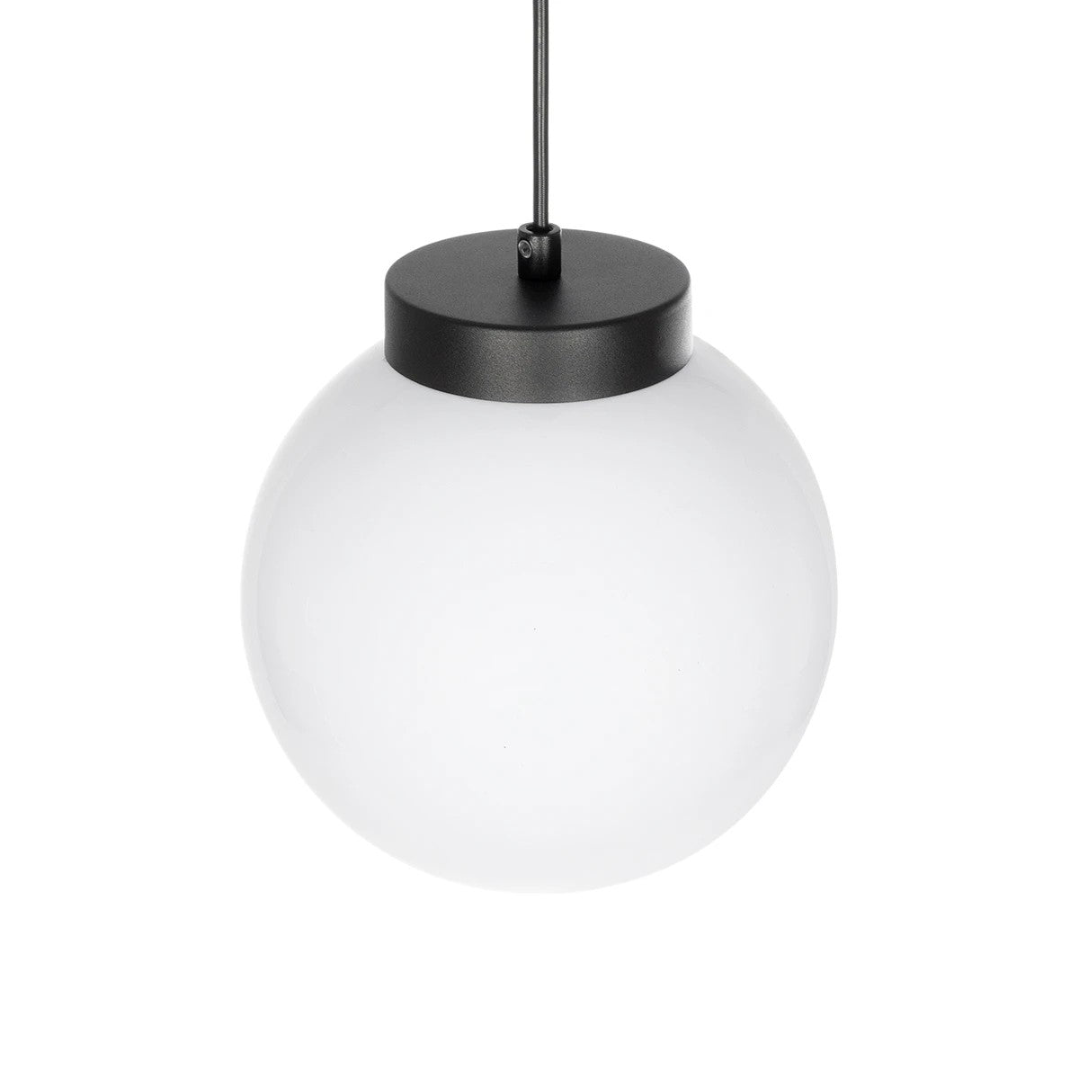 AGROS 61591 Κρεμαστό Φωτιστικό Οροφής Κήπου με Ντουί 1 x E27 AC 220-240V Αδιάβροχο IP65 - Λευκό & Μάυρο - Μ20 x Π20 x Υ22cm