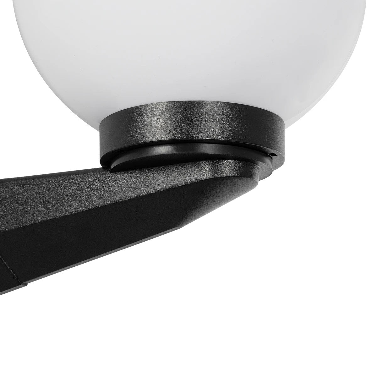 AGROS 61592 Φωτιστικό Τοίχου - Απλίκα Κήπου με Ντουί 1 x E27 AC 220-240V Αδιάβροχο IP65 - Λευκό & Μάυρο - Μ20 x Π20 x Υ30cm