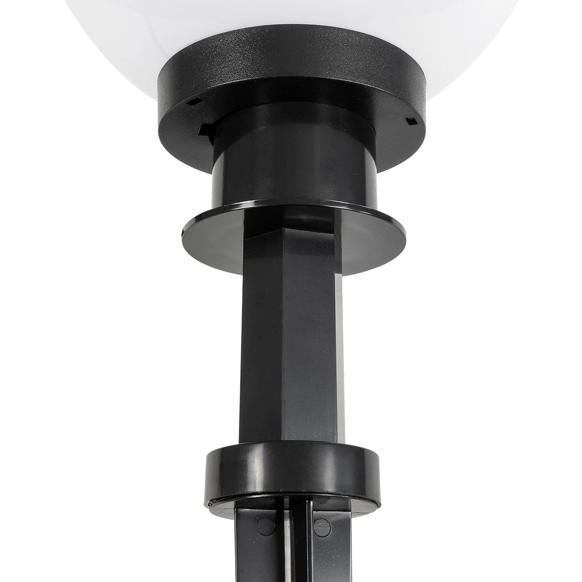 AGROS 61593 Φωτιστικό Κήπου / Καρφωτό με Ντουί 1 x E27 AC 220-240V Αδιάβροχο IP65 - Λευκό & Μάυρο - Μ20 x Π20 x Υ54cm