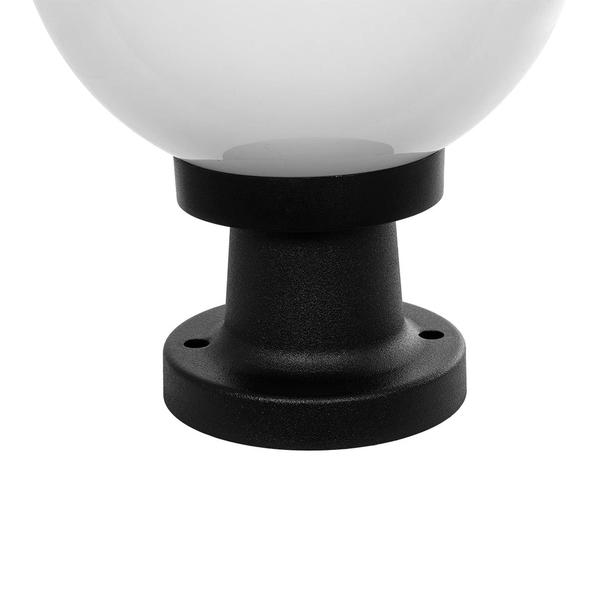 AGROS 61595 Φωτιστικό Κολωνάκι Κήπου με Ντουί 1 x E27 AC 220-240V Αδιάβροχο IP65 - Λευκό & Μάυρο - Μ20 x Π20 x Υ30cm