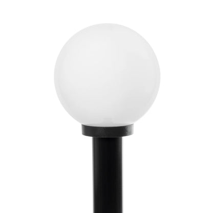 AGROS 61596 Φωτιστικό Κολωνάκι Κήπου με Ντουί 1 x E27 AC 220-240V Αδιάβροχο IP65 - Λευκό & Μάυρο - Μ20 x Π20 x Υ100cm