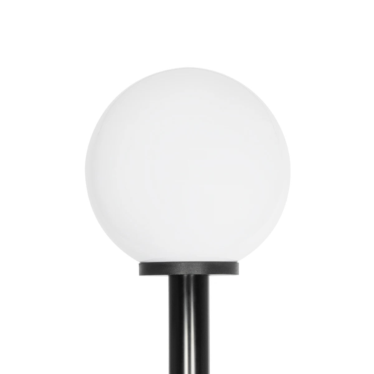 AGROS 61597 Φωτιστικό Κολωνάκι Κήπου με Ντουί 1 x E27 AC 220-240V Αδιάβροχο IP65 - Λευκό & Μάυρο - Μ30 x Π30 x Υ240cm