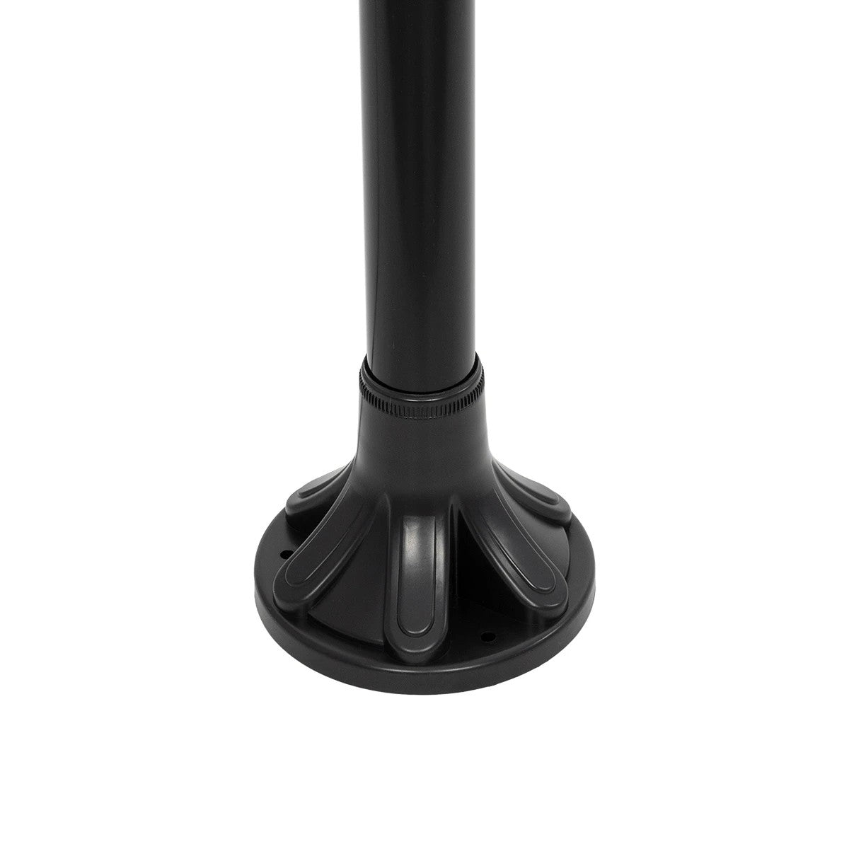 AGROS 61597 Φωτιστικό Κολωνάκι Κήπου με Ντουί 1 x E27 AC 220-240V Αδιάβροχο IP65 - Λευκό & Μάυρο - Μ30 x Π30 x Υ240cm