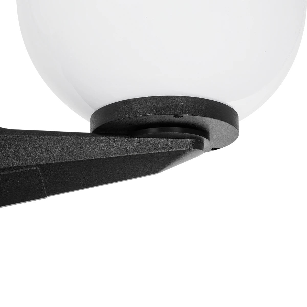 AGROS 61598 Φωτιστικό Κολωνάκι Κήπου με Ντουί 2 x E27 AC 220-240V Αδιάβροχο IP65 - Λευκό & Μάυρο - Μ75 x Π30 x Υ240cm