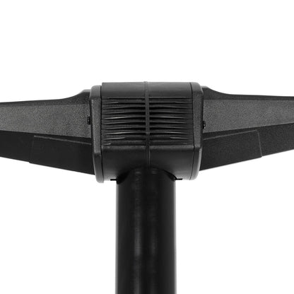 AGROS 61598 Φωτιστικό Κολωνάκι Κήπου με Ντουί 2 x E27 AC 220-240V Αδιάβροχο IP65 - Λευκό & Μάυρο - Μ75 x Π30 x Υ240cm