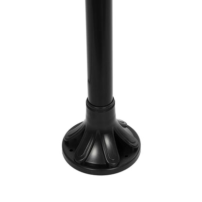 AGROS 61598 Φωτιστικό Κολωνάκι Κήπου με Ντουί 2 x E27 AC 220-240V Αδιάβροχο IP65 - Λευκό & Μάυρο - Μ75 x Π30 x Υ240cm