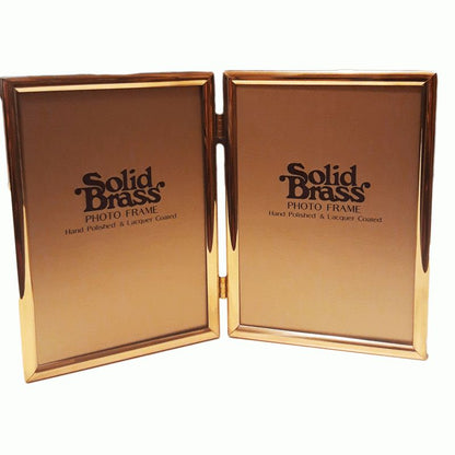 Κορνίζα Χρυσή Διπλή Μεταλλική 15x20εκ