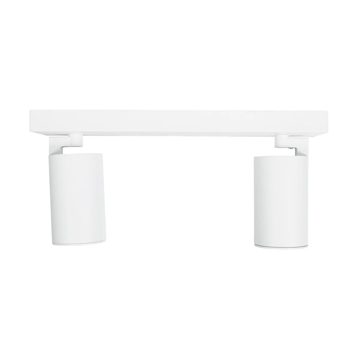 SPOTA KLV-101-0137 Κινούμενο Φωτιστικό Σποτ Οροφής για 2 Λάμπες MR16 με Ντουί GU10 AC 220-240V IP20 - Λευκό Ματ - Μ30 x Π6 x Υ14.5