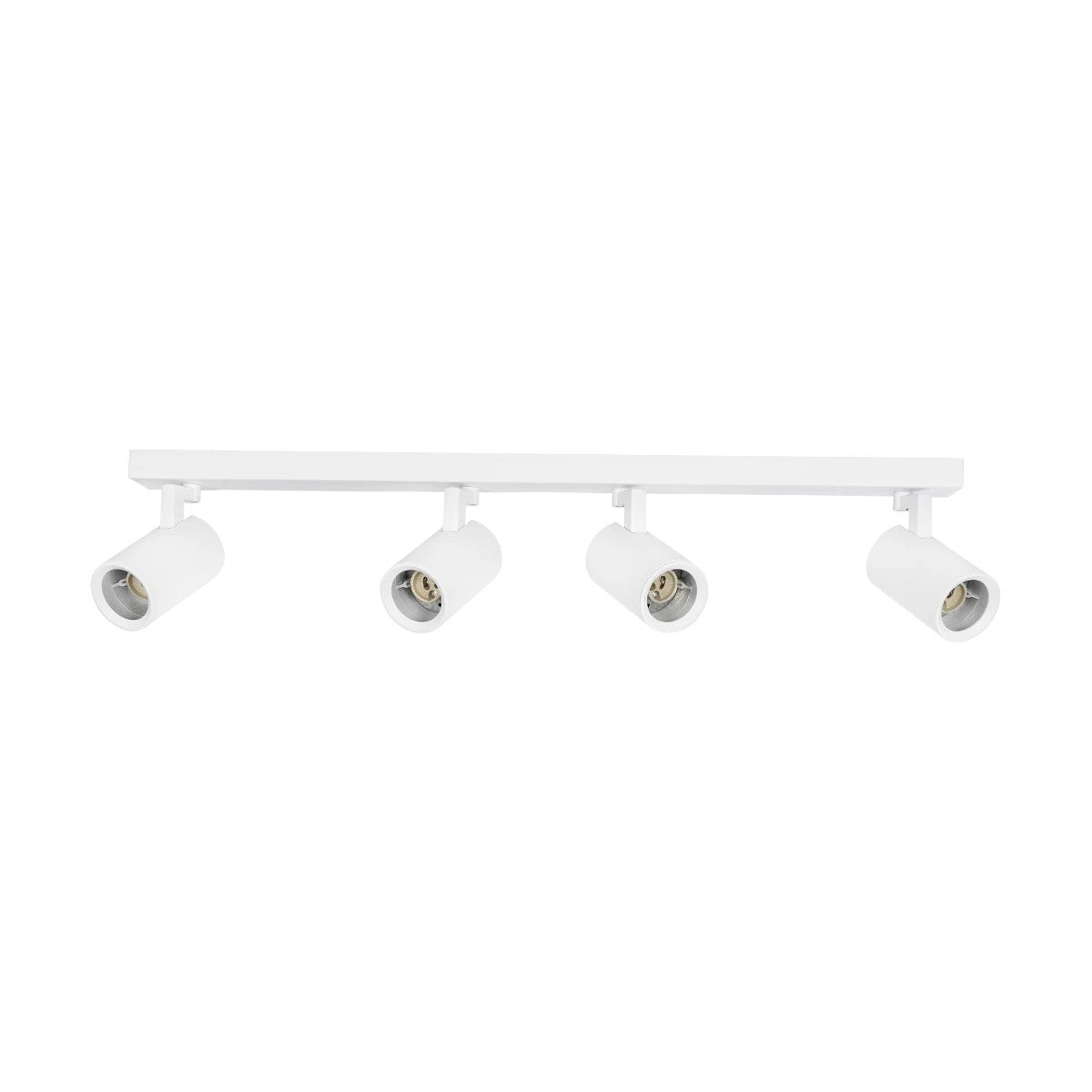 SPOTA KLV-101-0141 Κινούμενο Φωτιστικό Σποτ Οροφής για 4 Λάμπες MR16 με Ντουί GU10 AC 220-240V IP20 - Λευκό Ματ - Μ64 x Π6 x Υ14