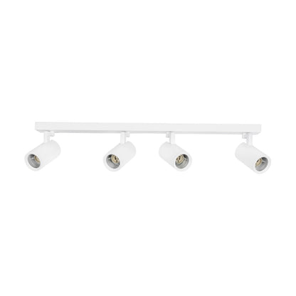 SPOTA KLV-101-0141 Κινούμενο Φωτιστικό Σποτ Οροφής για 4 Λάμπες MR16 με Ντουί GU10 AC 220-240V IP20 - Λευκό Ματ - Μ64 x Π6 x Υ14