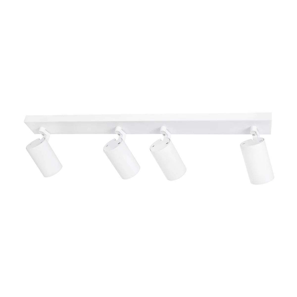 SPOTA KLV-101-0141 Κινούμενο Φωτιστικό Σποτ Οροφής για 4 Λάμπες MR16 με Ντουί GU10 AC 220-240V IP20 - Λευκό Ματ - Μ64 x Π6 x Υ14