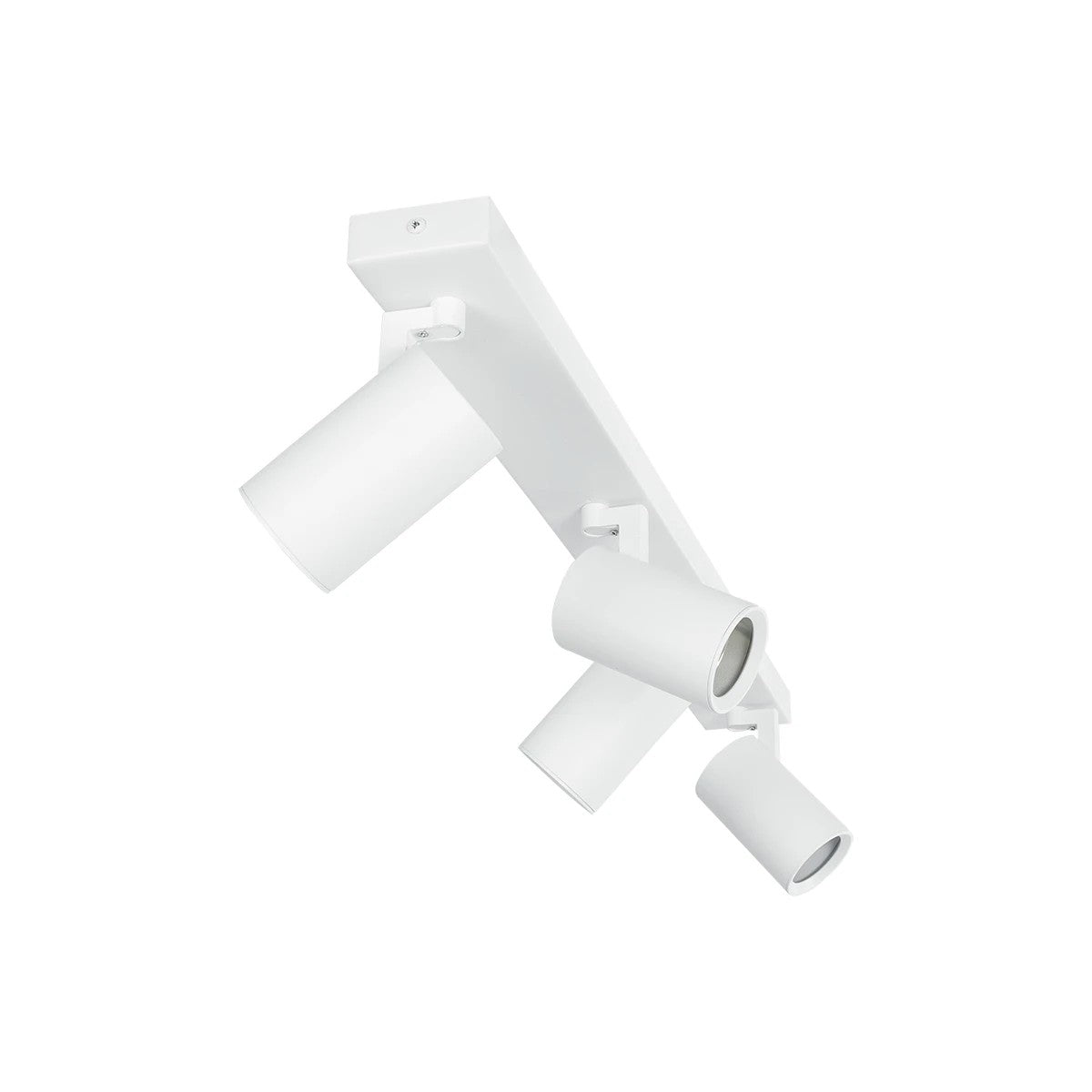 SPOTA KLV-101-0141 Κινούμενο Φωτιστικό Σποτ Οροφής για 4 Λάμπες MR16 με Ντουί GU10 AC 220-240V IP20 - Λευκό Ματ - Μ64 x Π6 x Υ14