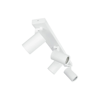 SPOTA KLV-101-0141 Κινούμενο Φωτιστικό Σποτ Οροφής για 4 Λάμπες MR16 με Ντουί GU10 AC 220-240V IP20 - Λευκό Ματ - Μ64 x Π6 x Υ14