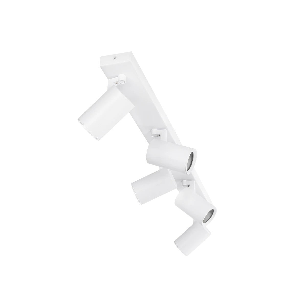 SPOTA KLV-101-0143 Κινούμενο Φωτιστικό Σποτ Οροφής για 5 Λάμπες MR16 με Ντουί GU10 AC 220-240V IP20 - Λευκό Ματ - Μ79.5 x Π6.3 x Υ14