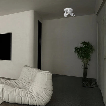 SPOTA KLV-101-0145 Κινούμενο Φωτιστικό Σποτ Οροφής για 3 Λάμπες MR16 με Ντουί GU10 AC 220-240V IP20 - Λευκό Ματ - Μ19 x Π19 x Υ14