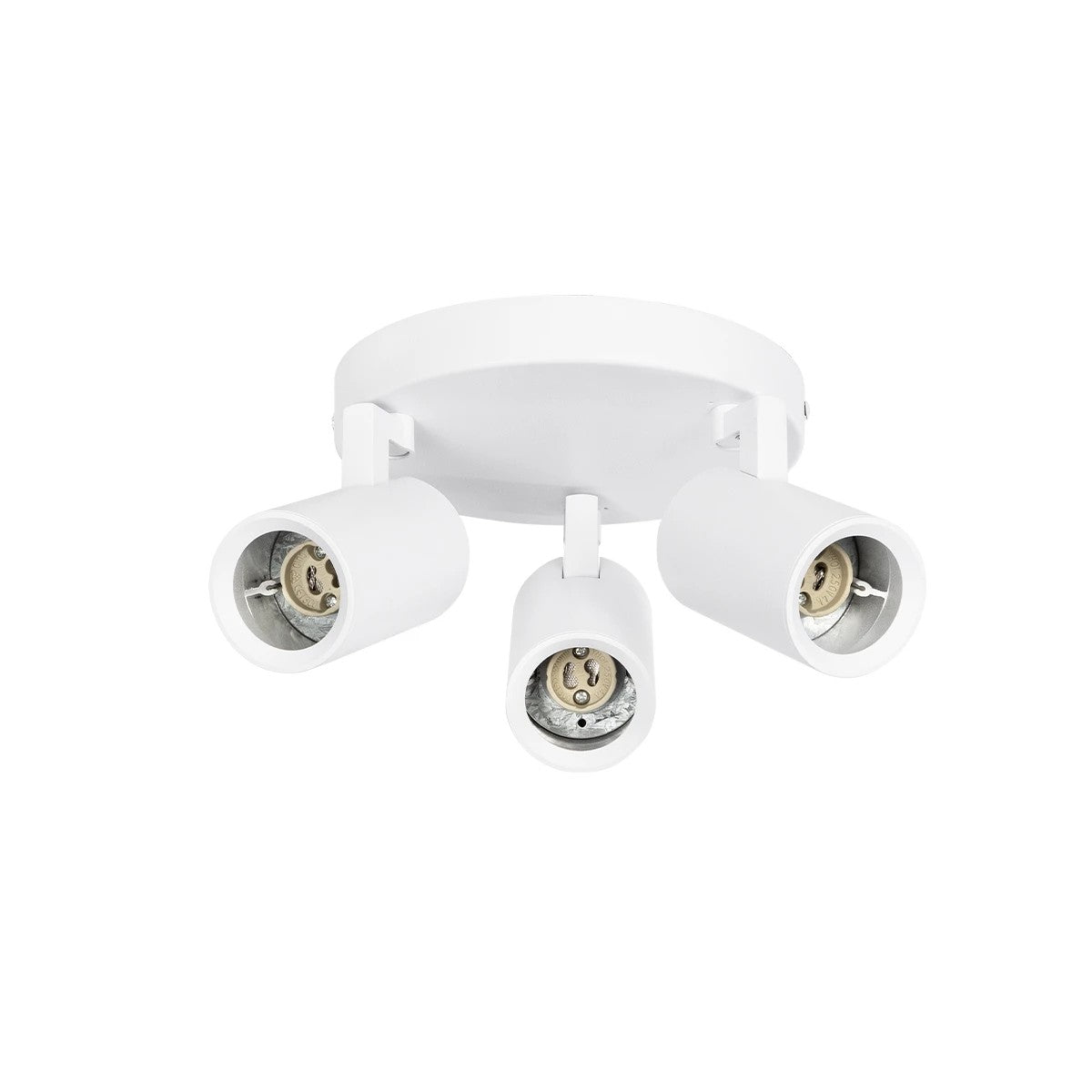 SPOTA KLV-101-0145 Κινούμενο Φωτιστικό Σποτ Οροφής για 3 Λάμπες MR16 με Ντουί GU10 AC 220-240V IP20 - Λευκό Ματ - Μ19 x Π19 x Υ14