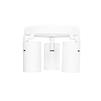 SPOTA KLV-101-0145 Κινούμενο Φωτιστικό Σποτ Οροφής για 3 Λάμπες MR16 με Ντουί GU10 AC 220-240V IP20 - Λευκό Ματ - Μ19 x Π19 x Υ14