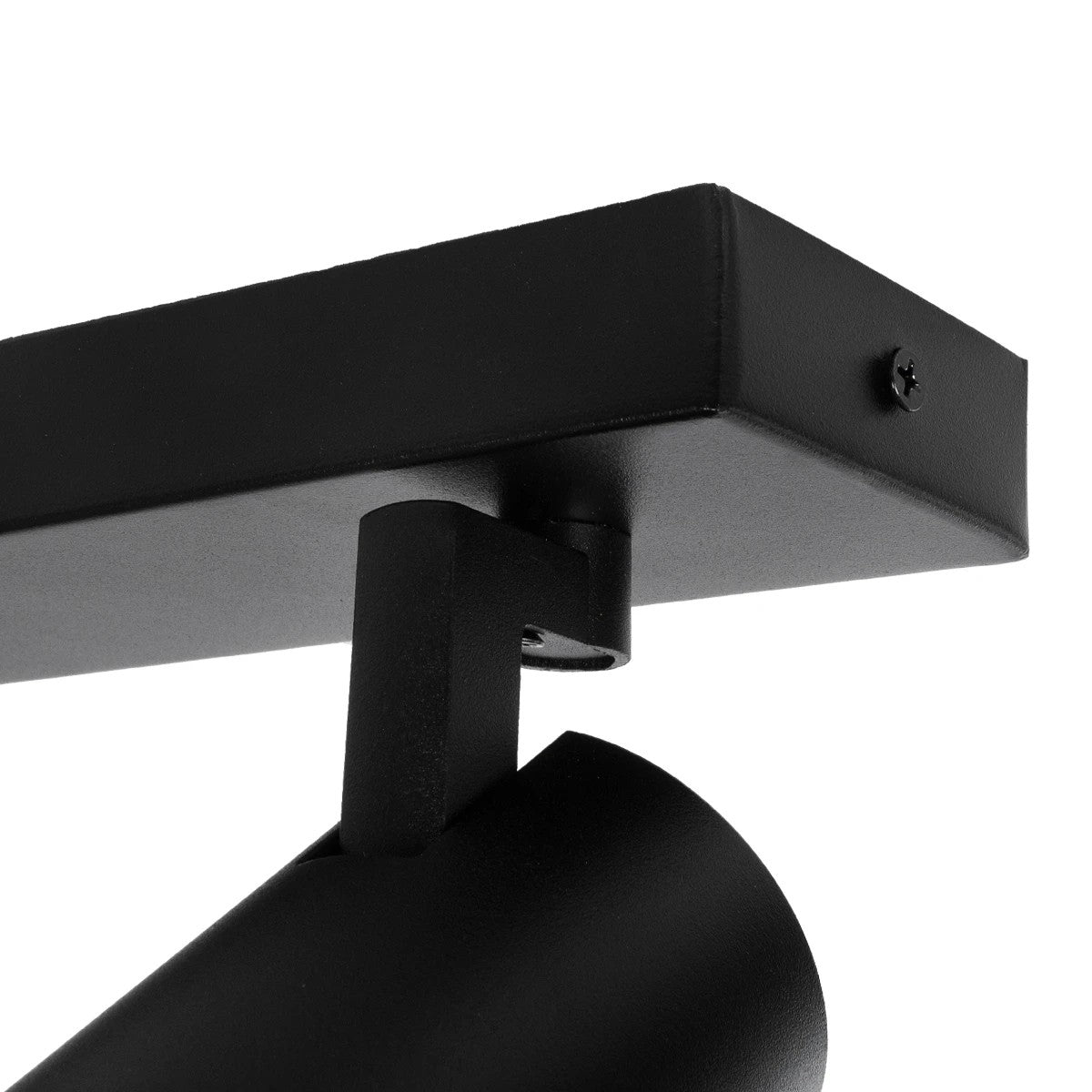 SPOTA KLV-101-0136 Κινούμενο Φωτιστικό Σποτ Οροφής για 2 Λάμπες MR16 με Ντουί GU10 AC 220-240V IP20 - Μαύρο Ματ - Μ30 x Π6 x Υ14.5