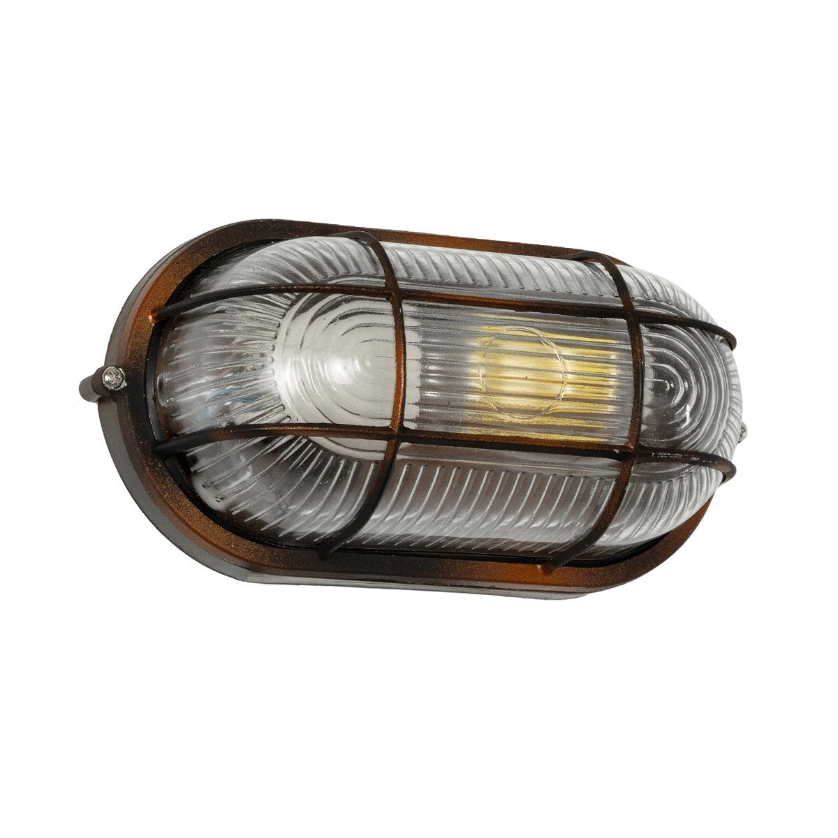 BOATLIGHT 61622 Vintage Φωτιστικό Καραβοχελώνα Τοίχου - Απλίκα με Ντουί 1 x E27 AC 220-240V Αδιάβροχο IP65 - Χάλκινο Παλαιωμένο Εφέ Σκουριάς Ματ - Μ21 x Π10.4 x Υ9
