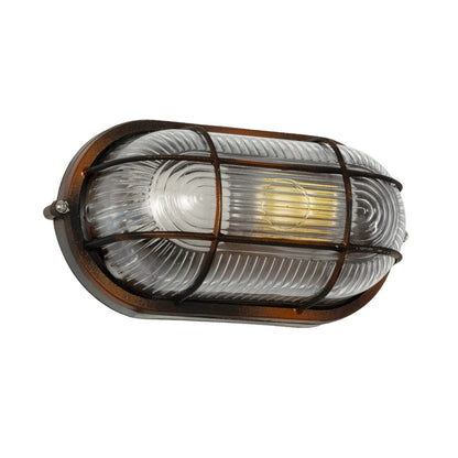 BOATLIGHT 61622 Vintage Φωτιστικό Καραβοχελώνα Τοίχου - Απλίκα με Ντουί 1 x E27 AC 220-240V Αδιάβροχο IP65 - Χάλκινο Παλαιωμένο Εφέ Σκουριάς Ματ - Μ21 x Π10.4 x Υ9