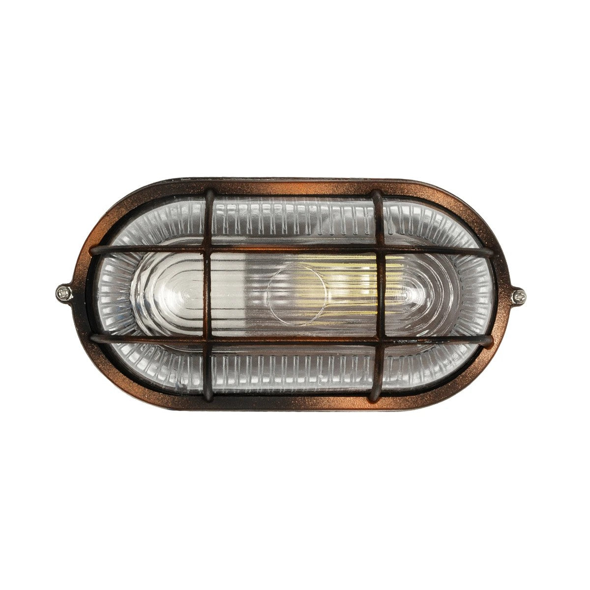 BOATLIGHT 61622 Vintage Φωτιστικό Καραβοχελώνα Τοίχου - Απλίκα με Ντουί 1 x E27 AC 220-240V Αδιάβροχο IP65 - Χάλκινο Παλαιωμένο Εφέ Σκουριάς Ματ - Μ21 x Π10.4 x Υ9