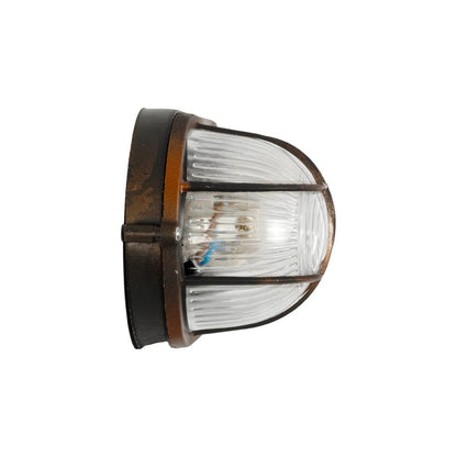 BOATLIGHT 61622 Vintage Φωτιστικό Καραβοχελώνα Τοίχου - Απλίκα με Ντουί 1 x E27 AC 220-240V Αδιάβροχο IP65 - Χάλκινο Παλαιωμένο Εφέ Σκουριάς Ματ - Μ21 x Π10.4 x Υ9