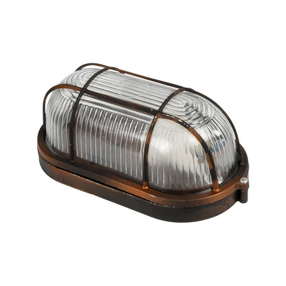 BOATLIGHT 61622 Vintage Φωτιστικό Καραβοχελώνα Τοίχου - Απλίκα με Ντουί 1 x E27 AC 220-240V Αδιάβροχο IP65 - Χάλκινο Παλαιωμένο Εφέ Σκουριάς Ματ - Μ21 x Π10.4 x Υ9