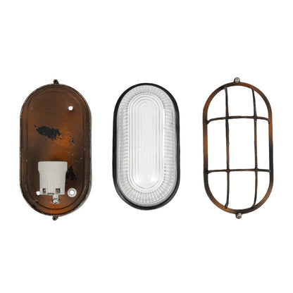 BOATLIGHT 61622 Vintage Φωτιστικό Καραβοχελώνα Τοίχου - Απλίκα με Ντουί 1 x E27 AC 220-240V Αδιάβροχο IP65 - Χάλκινο Παλαιωμένο Εφέ Σκουριάς Ματ - Μ21 x Π10.4 x Υ9