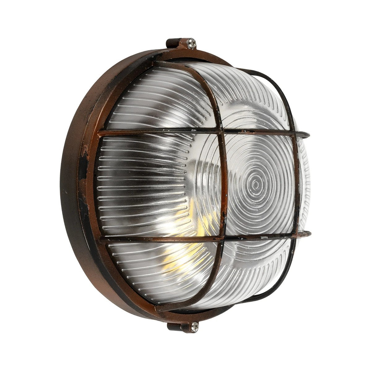 BOATLIGHT 61623 Vintage Φωτιστικό Καραβοχελώνα Τοίχου & Οροφής με Ντουί 1 x E27 AC 220-240V Αδιάβροχο IP65 - Χάλκινο Παλαιωμένο Εφέ Σκουριάς Ματ - Μ17.5 x Π17.5 x Υ9