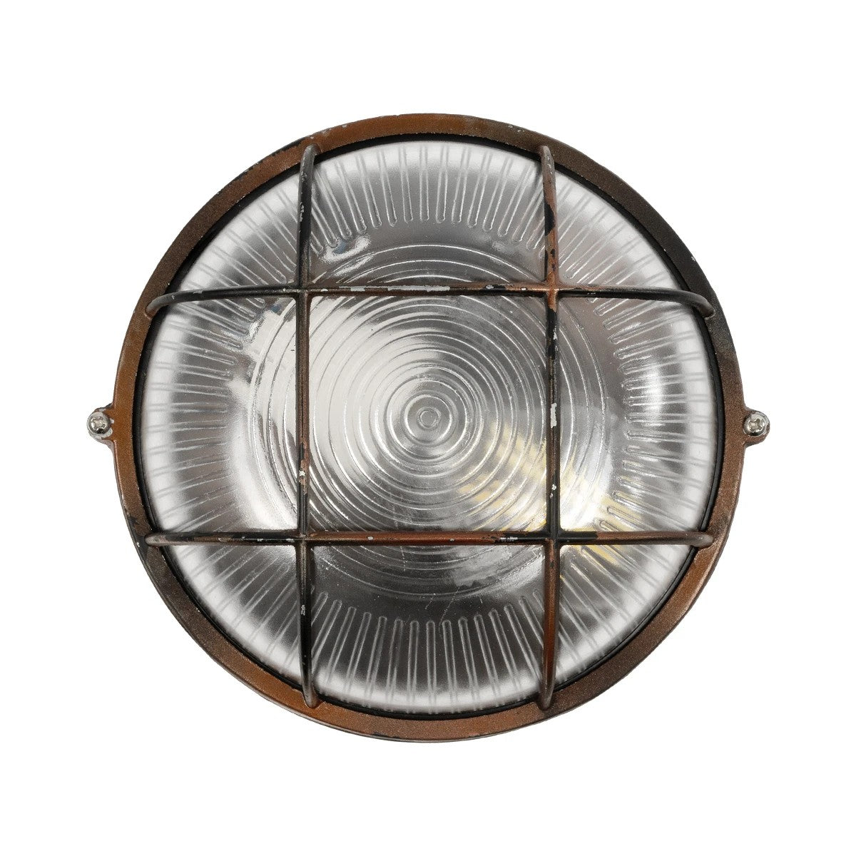 BOATLIGHT 61623 Vintage Φωτιστικό Καραβοχελώνα Τοίχου & Οροφής με Ντουί 1 x E27 AC 220-240V Αδιάβροχο IP65 - Χάλκινο Παλαιωμένο Εφέ Σκουριάς Ματ - Μ17.5 x Π17.5 x Υ9