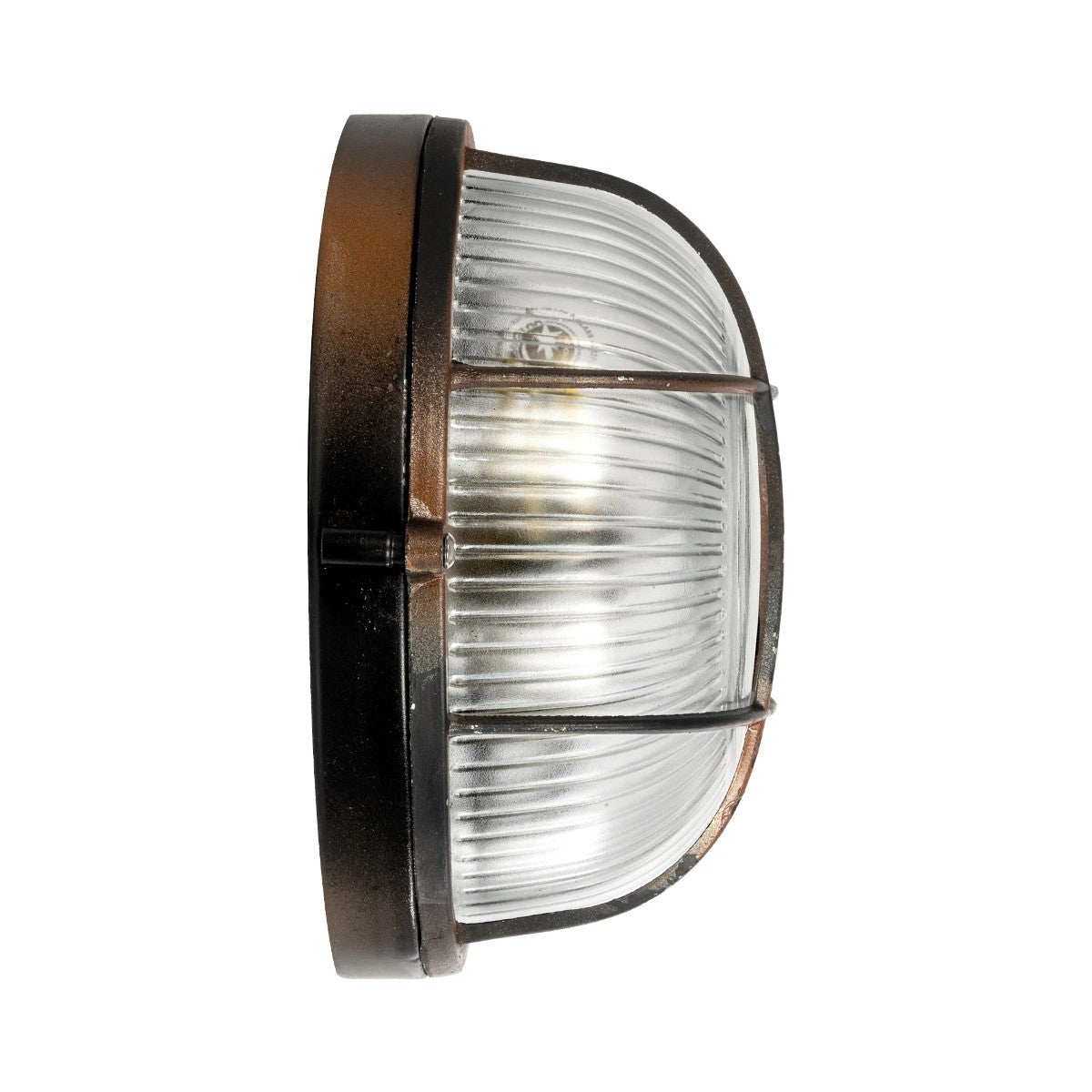 BOATLIGHT 61623 Vintage Φωτιστικό Καραβοχελώνα Τοίχου & Οροφής με Ντουί 1 x E27 AC 220-240V Αδιάβροχο IP65 - Χάλκινο Παλαιωμένο Εφέ Σκουριάς Ματ - Μ17.5 x Π17.5 x Υ9