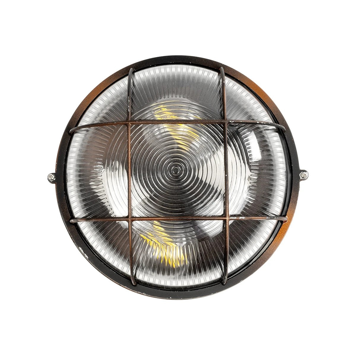 BOATLIGHT 61624 Vintage Φωτιστικό Καραβοχελώνα Τοίχου & Οροφής με Ντουί 2 x E27 AC 220-240V Αδιάβροχο IP65 - Χάλκινο Παλαιωμένο Εφέ Σκουριάς Ματ - Μ24 x Π24 x Υ11