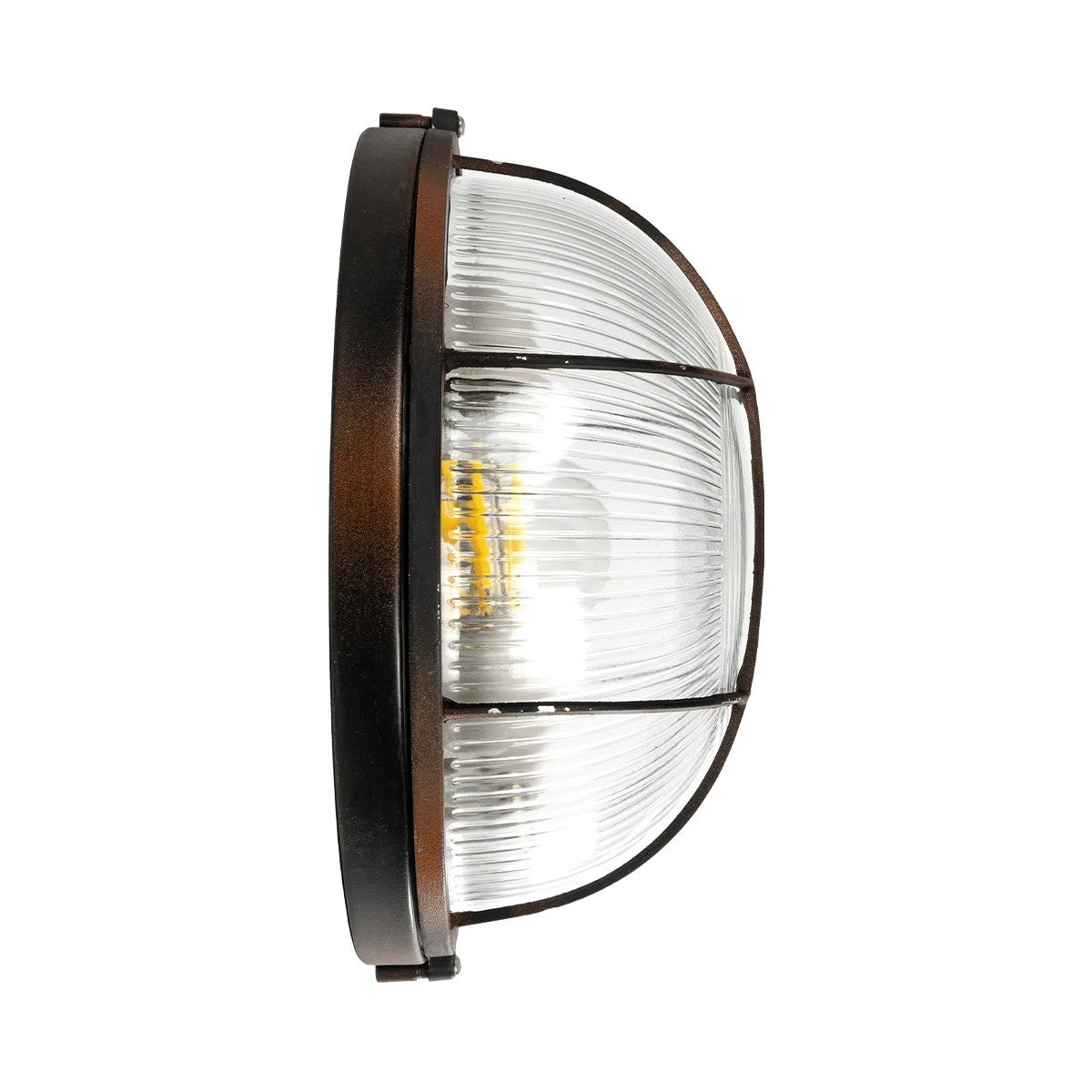 BOATLIGHT 61624 Vintage Φωτιστικό Καραβοχελώνα Τοίχου & Οροφής με Ντουί 2 x E27 AC 220-240V Αδιάβροχο IP65 - Χάλκινο Παλαιωμένο Εφέ Σκουριάς Ματ - Μ24 x Π24 x Υ11