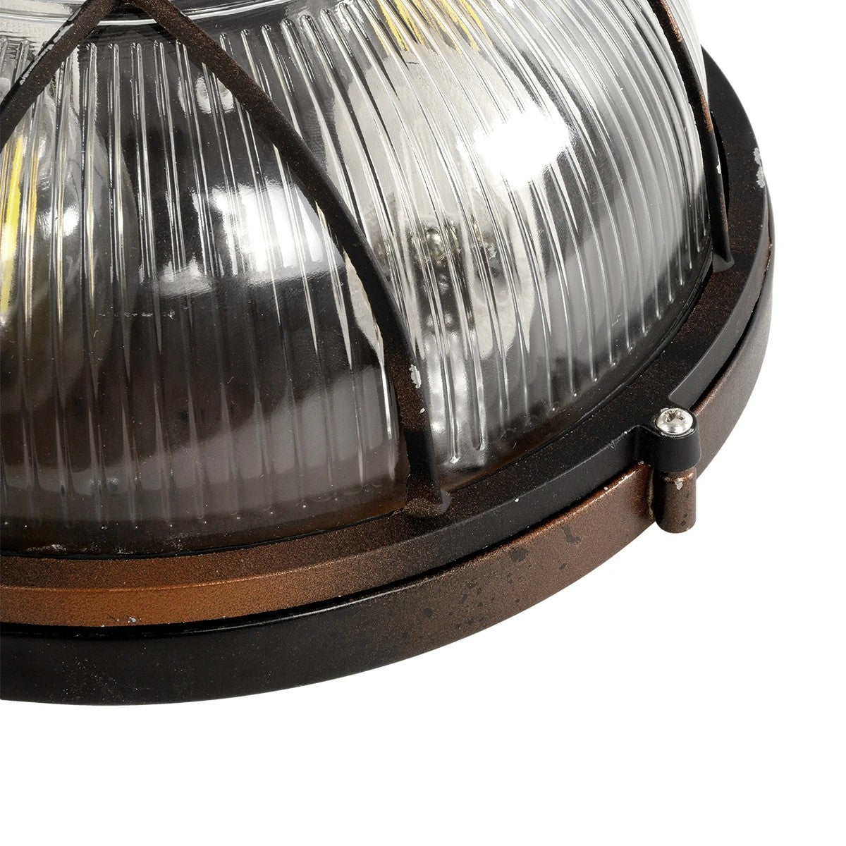 BOATLIGHT 61624 Vintage Φωτιστικό Καραβοχελώνα Τοίχου & Οροφής με Ντουί 2 x E27 AC 220-240V Αδιάβροχο IP65 - Χάλκινο Παλαιωμένο Εφέ Σκουριάς Ματ - Μ24 x Π24 x Υ11