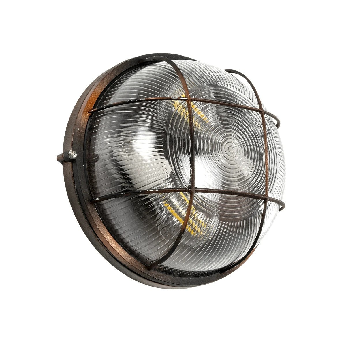 BOATLIGHT 61624 Vintage Φωτιστικό Καραβοχελώνα Τοίχου & Οροφής με Ντουί 2 x E27 AC 220-240V Αδιάβροχο IP65 - Χάλκινο Παλαιωμένο Εφέ Σκουριάς Ματ - Μ24 x Π24 x Υ11