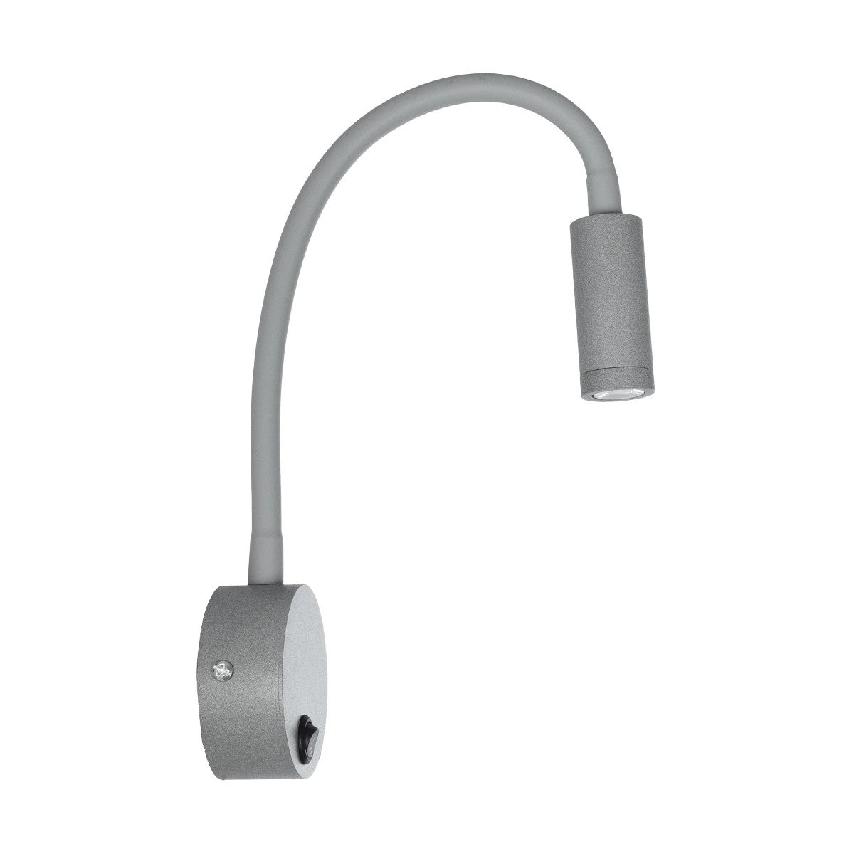 GOOSE 61689 Φωτιστικό Τοίχου - Απλίκα LED 3W 300lm 36° AC 220-240V IP20 - Reading Light - Θερμό Λευκό 2700K Γκρι Αλουμίνιο - Μ6.5 x Π22.5 x Υ23cm