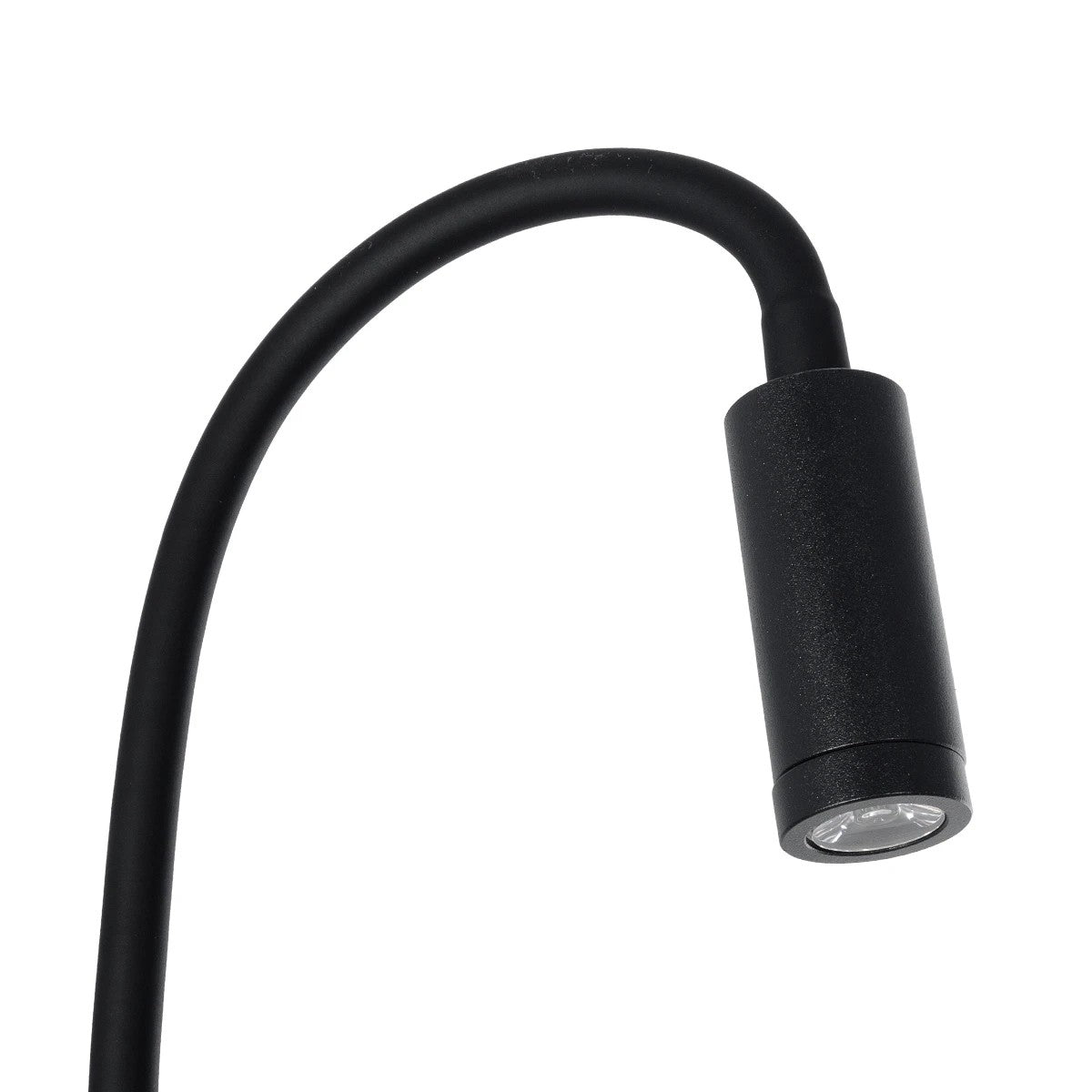 GOOSE 61690 Φωτιστικό Τοίχου - Απλίκα LED 3W 300lm 36° AC 220-240V IP20 - Reading Light - Θερμό Λευκό 2700K Μαύρο Αλουμίνιο - Μ6.5 x Π22.5 x Υ23cm