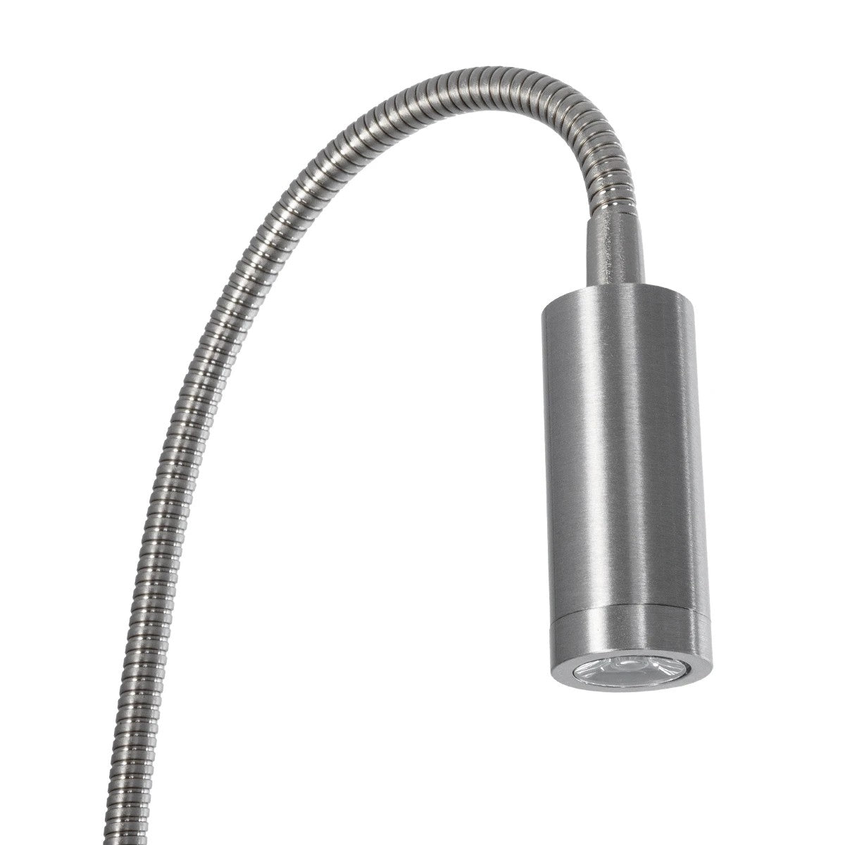 GOOSE 61691 Φωτιστικό Τοίχου - Απλίκα LED 3W 300lm 36° AC 220-240V IP20 - Reading Light - Θερμό Λευκό 2700K Ασημί Αλουμίνιο - Μ6.5 x Π22.5 x Υ23cm
