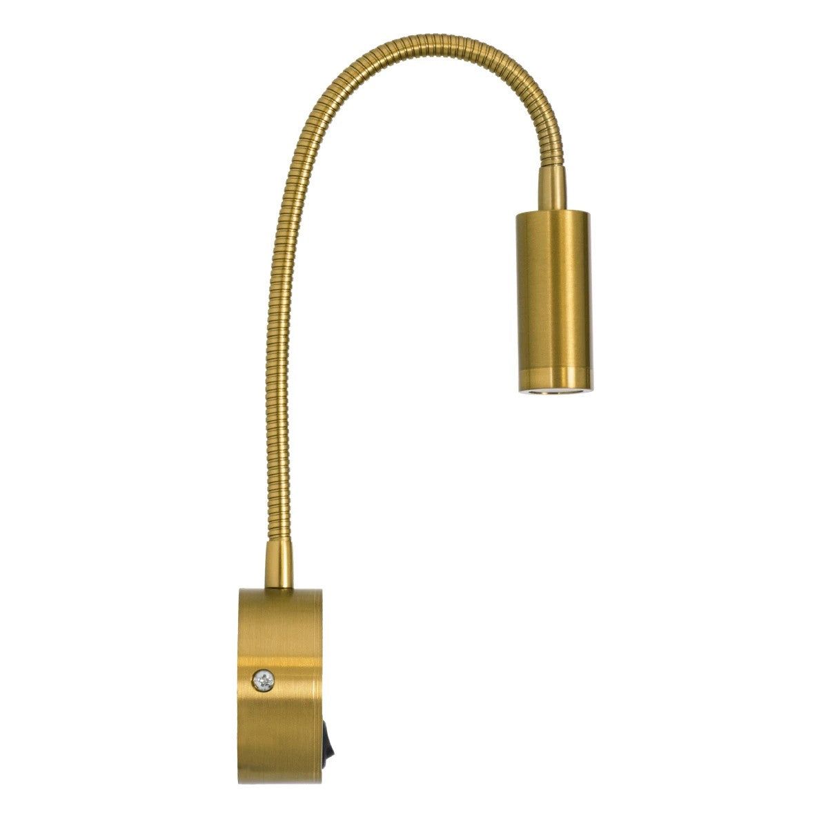 GOOSE 61692 Μοντέρνο Φωτιστικό Τοίχου - Απλίκα Ξενοδοχείου Reading Light LED 3W 300lm 36° AC 220-240V IP20 Θερμό Λευκό 2700K - CREE XPE Chip & TÜV SÜD Driver - Χρυσό Βούρτσας - Μ6.5 x Π15 xΥ24.5