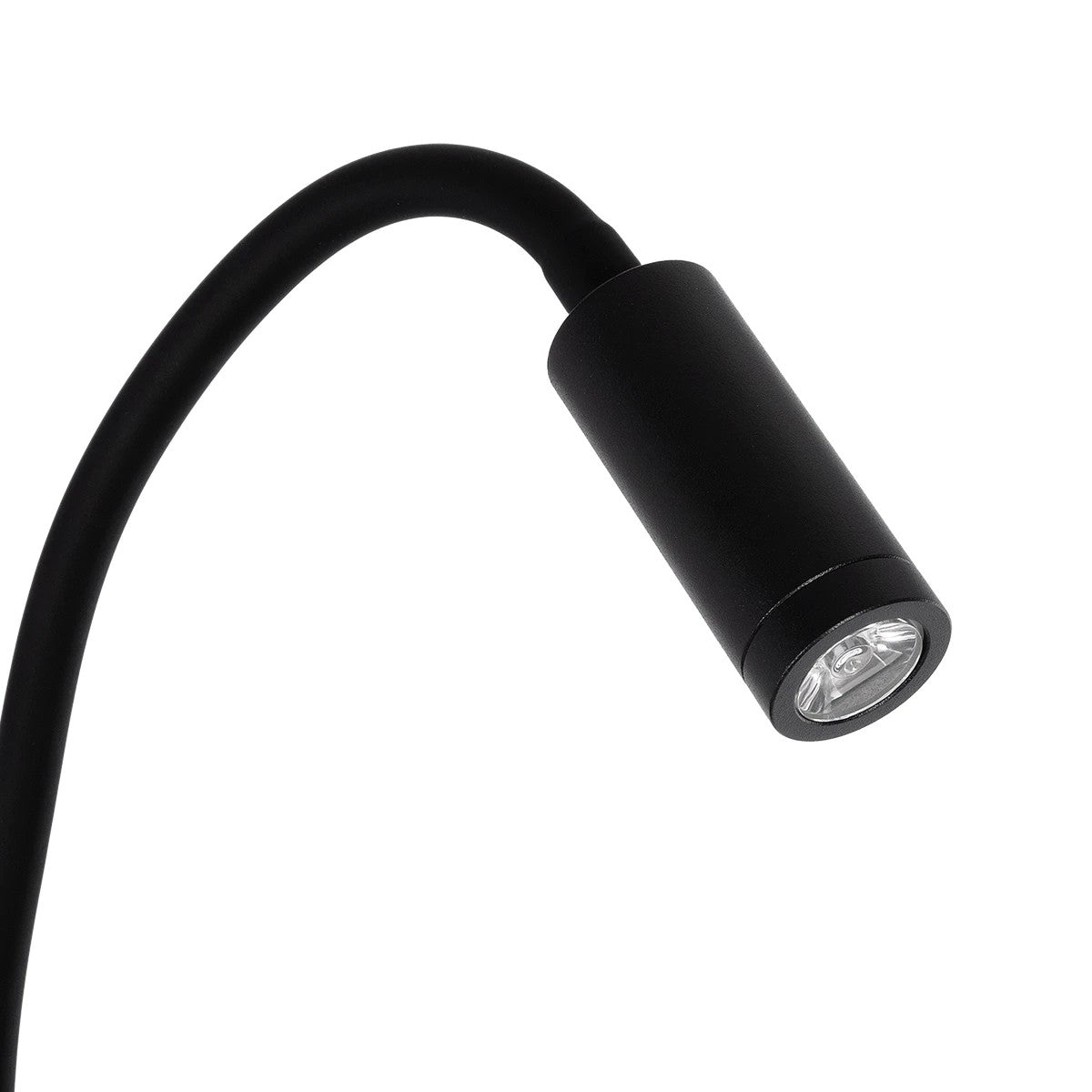 GOOSE 61695 Μοντέρνο Φωτιστικό Τοίχου - Απλίκα Ξενοδοχείου Reading Light με Φορτιστή USB 3A LED 6W 600lm 36° & 360° AC 220-240V IP20 Θερμό Λευκό 2700K - Bridgelux COB Chip & TÜV SÜD Driver - Μαύρο Ματ - Μ15.5 x Π22.5 x Υ30