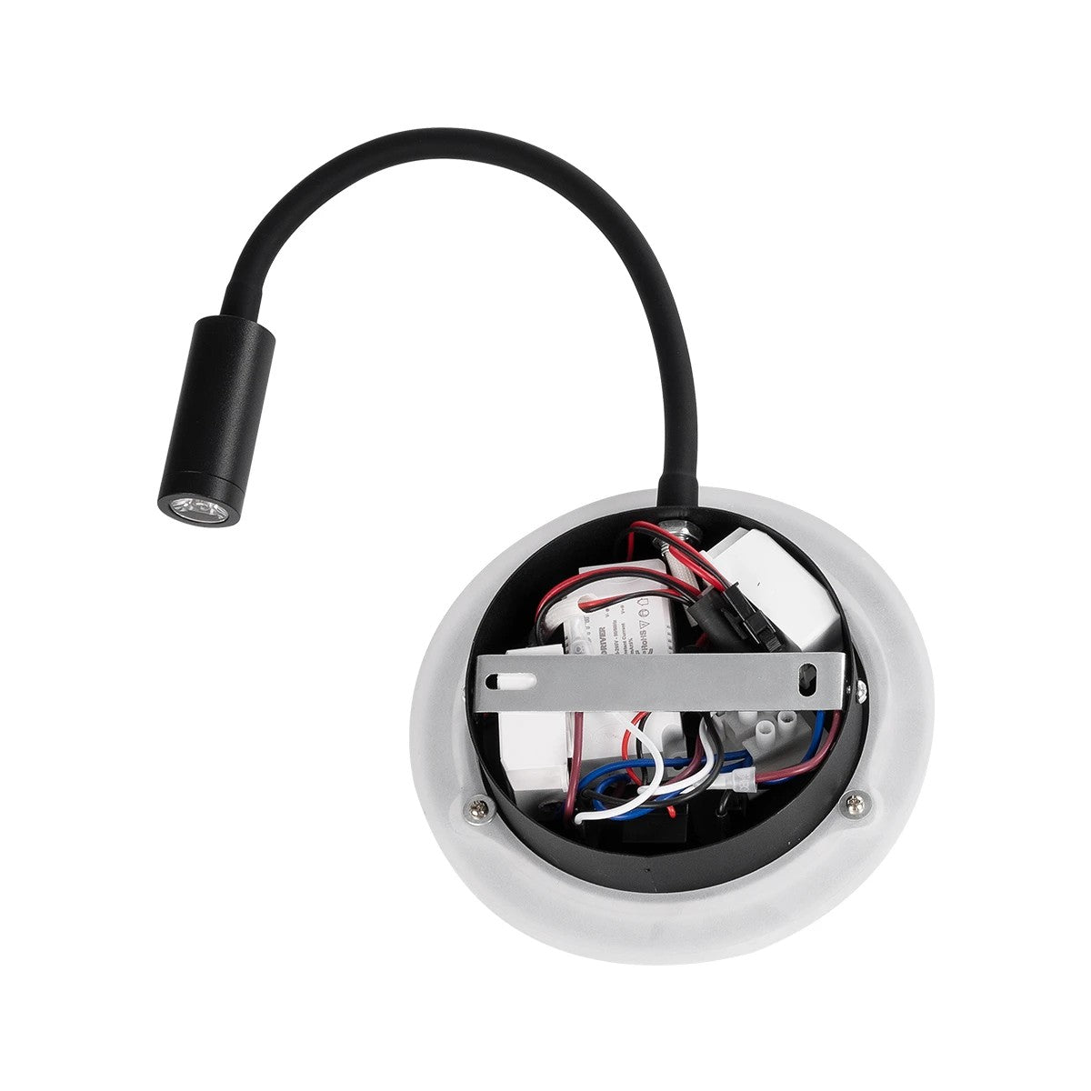 GOOSE 61695 Μοντέρνο Φωτιστικό Τοίχου - Απλίκα Ξενοδοχείου Reading Light με Φορτιστή USB 3A LED 6W 600lm 36° & 360° AC 220-240V IP20 Θερμό Λευκό 2700K - Bridgelux COB Chip & TÜV SÜD Driver - Μαύρο Ματ - Μ15.5 x Π22.5 x Υ30