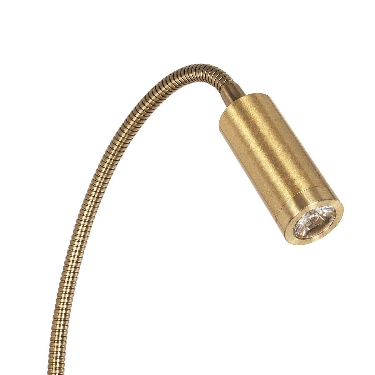 GOOSE 61697 Φωτιστικό Τοίχου - Απλίκα LED 6W 600lm 36° AC 220-240V IP20 - Reading Light & 360° Κρυφός Φωτισμός - Φορτιστής USB 3A - Θερμό Λευκό 2700K Χρυσό Βούρτσας - Μ15.5 x Π22.5 x Υ30cm