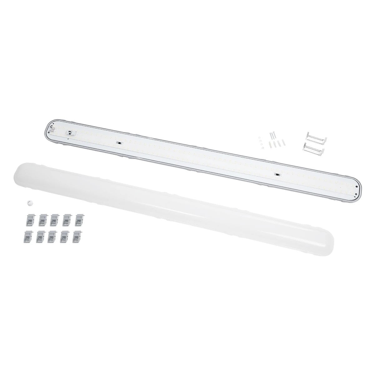 PARKING 61702 LED Γραμμικό Βιομηχανικό Φωτιστικό Tri-Proof 120cm 48W 5760lm 120° AC 220-240V Αδιάβροχο IP67 - 2.4G Smart Group Control System with Microwave Sensor - Μ120 x Π10,5 x Υ8cm - 5000K