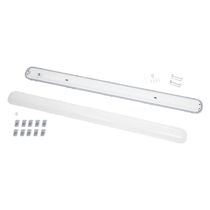 PARKING 61702 LED Γραμμικό Βιομηχανικό Φωτιστικό Tri-Proof 120cm 48W 5760lm 120° AC 220-240V Αδιάβροχο IP67 - 2.4G Smart Group Control System with Microwave Sensor - Μ120 x Π10,5 x Υ8cm - 5000K