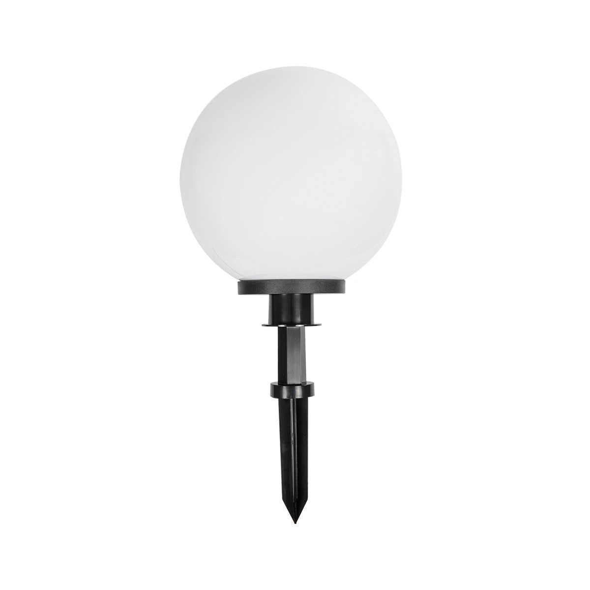 AGROS 61708 Φωτιστικό Κήπου / Καρφωτό με Ντουί 1 x E27 AC 220-240V Αδιάβροχο IP65 - Λευκό & Μάυρο - Μ30 x Π30 x Υ64cm