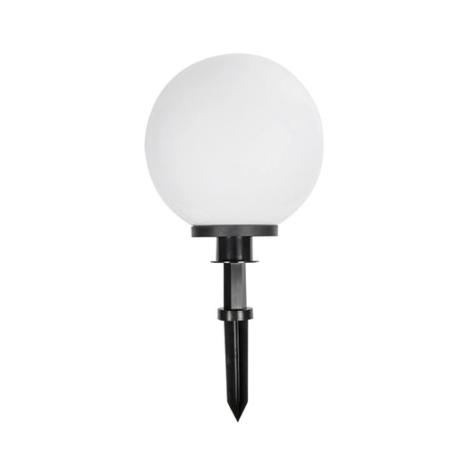 AGROS 61708 Φωτιστικό Κήπου / Καρφωτό με Ντουί 1 x E27 AC 220-240V Αδιάβροχο IP65 - Λευκό & Μάυρο - Μ30 x Π30 x Υ64cm