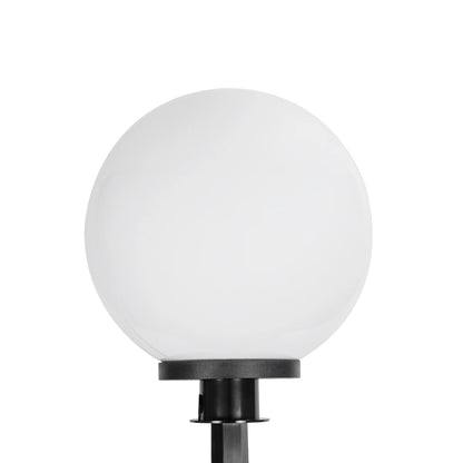 AGROS 61708 Φωτιστικό Κήπου / Καρφωτό με Ντουί 1 x E27 AC 220-240V Αδιάβροχο IP65 - Λευκό & Μάυρο - Μ30 x Π30 x Υ64cm