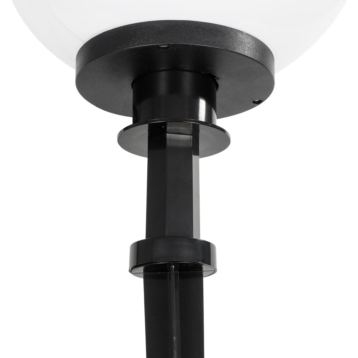 AGROS 61708 Φωτιστικό Κήπου / Καρφωτό με Ντουί 1 x E27 AC 220-240V Αδιάβροχο IP65 - Λευκό & Μάυρο - Μ30 x Π30 x Υ64cm