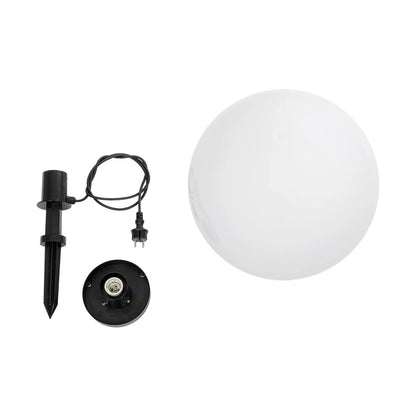 AGROS 61709 Φωτιστικό Κήπου / Καρφωτό με Ντουί 1 x E27 AC 220-240V Αδιάβροχο IP65 - Λευκό & Μάυρο - Μ40 x Π40 x Υ74cm