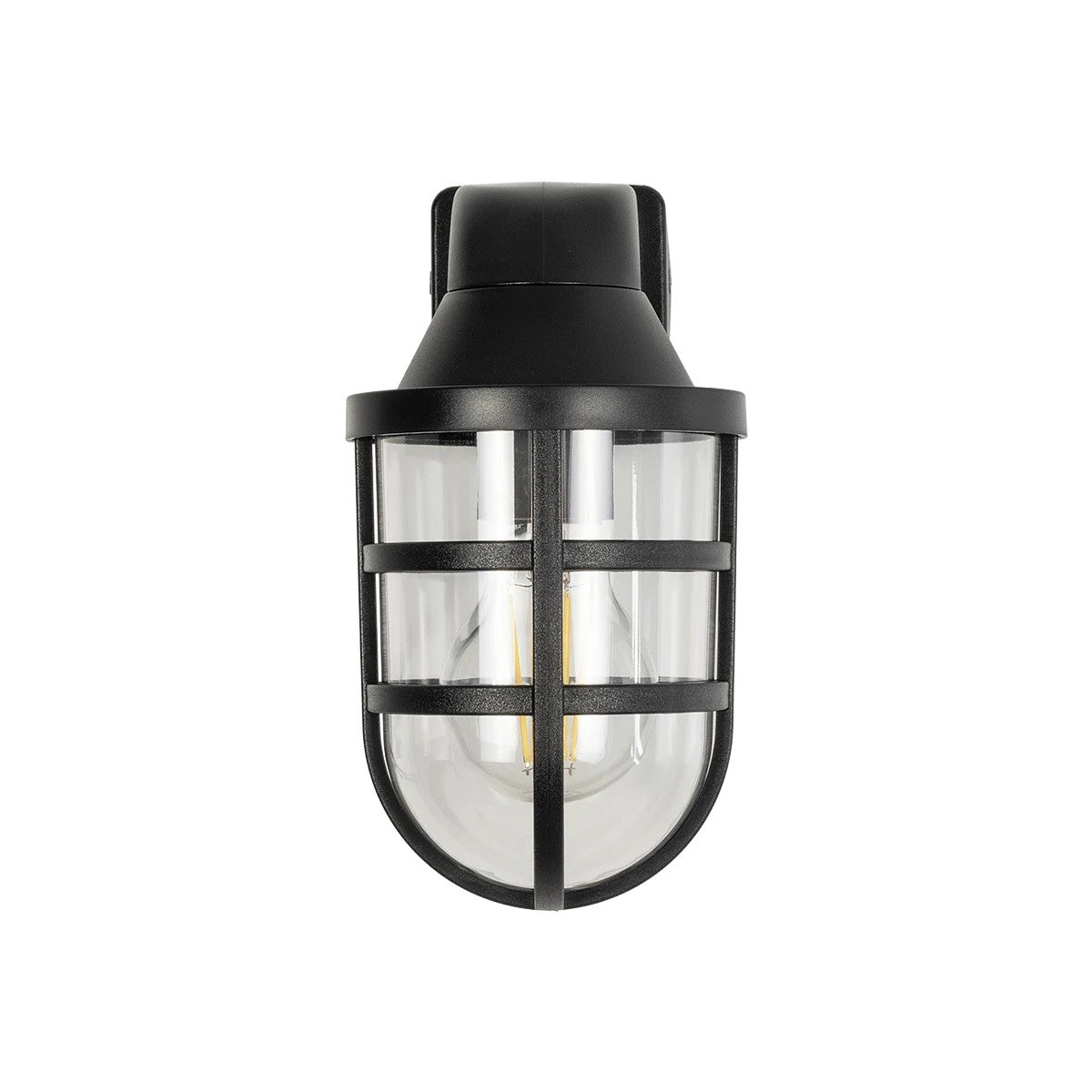 AGRE 61711 Φωτιστικό Τοίχου - Απλίκα Κήπου με Ντουί 1 x E27 AC 220-240V Αδιάβροχο IP65 - Μάυρο - Μ18 x Π11.5 x Υ22cm